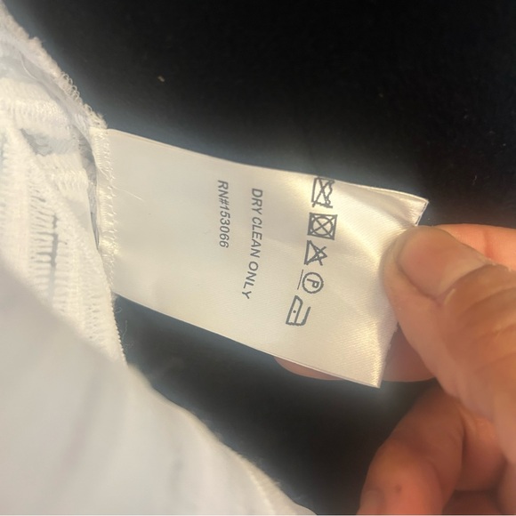 SEMSEM 100% Silk Embroidered White Leaf Pattern Maxi Dress Boho Resort Coastal - Picture 10 of 11